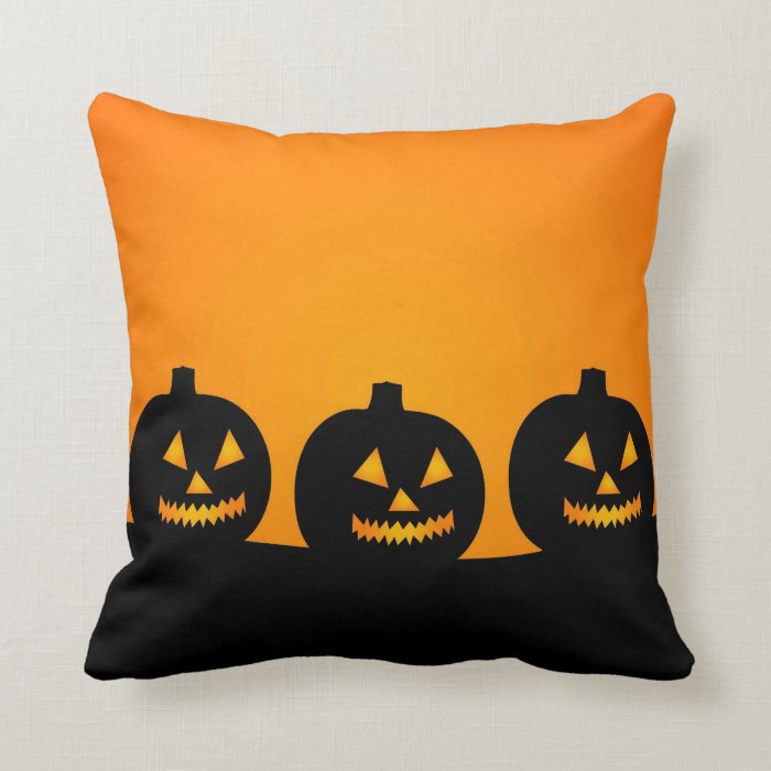 Halloween Jack O Lantern Pumpkin Patch Parade Pillows