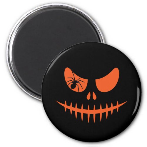 Halloween Jack O Lantern Pumpkin Stitched Mouth Magnet