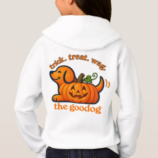 Halloween Jack-O-Lantern Pup Girls Hoodie