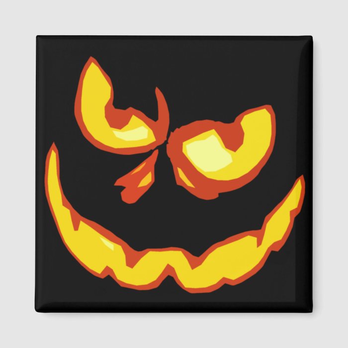 Halloween Jack O Lantern Scary Face Magnets