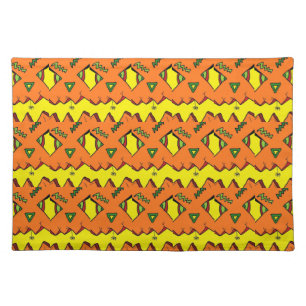 Halloween Jack-O-Lantern & Spider Cloth Placemat