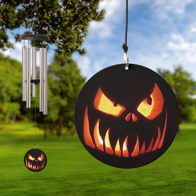 Halloween Jack o Lantern  Wind Chime (Outdoor)