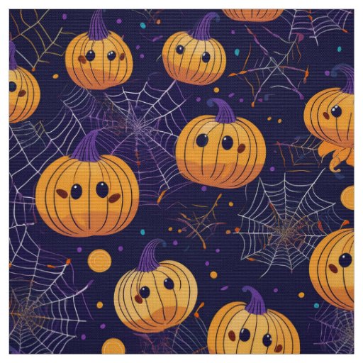Halloween jack o lanterns fabric