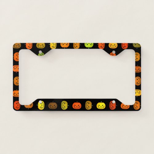 Halloween Jack_O_Lanterns License Plate Frame