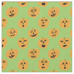 Halloween Jack-O-Lanterns Pumpkins Pattern Fabric
