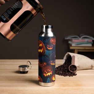 Halloween Jack o'Lantern Pattern Water Bottle