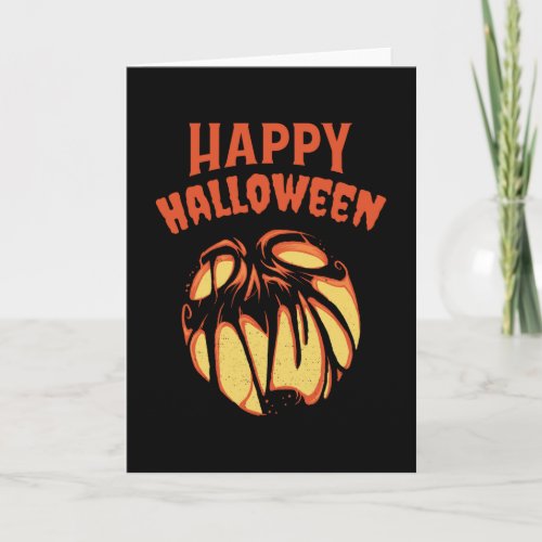 Halloween Jack oLantern pumpkin Card