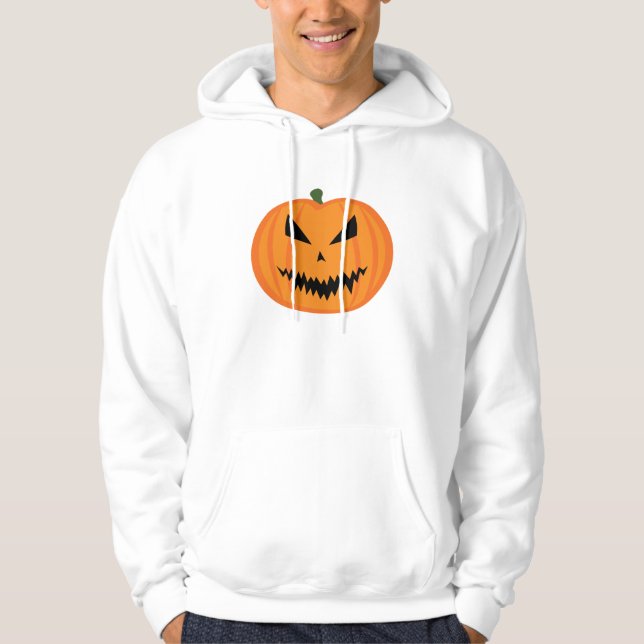 Halloween Jack O'Lantern pumpkin evil Hoodie (Front)