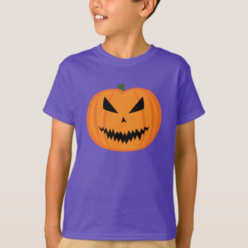 Halloween Jack OLantern pumpkin evil T_Shirt
