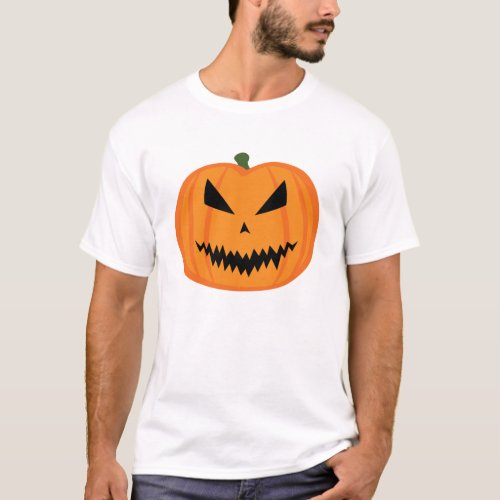 Halloween Jack OLantern pumpkin evil T_Shirt