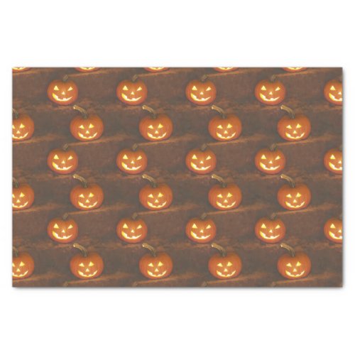 Halloween Jack OLantern Pumpkin Lifelike Tissue Paper