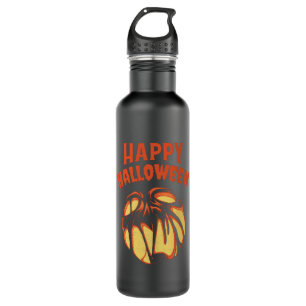 Halloween Jack o'Lantern pumpkin Stainless Steel Water Bottle