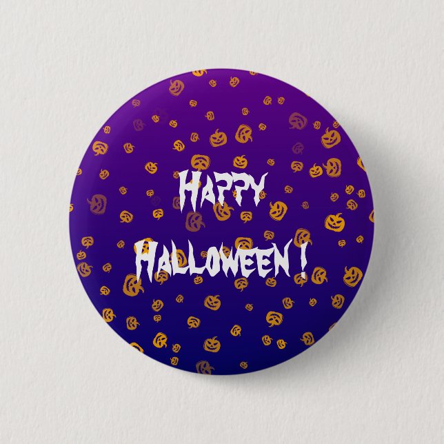 Halloween Jack Pumpkins Button (Front)
