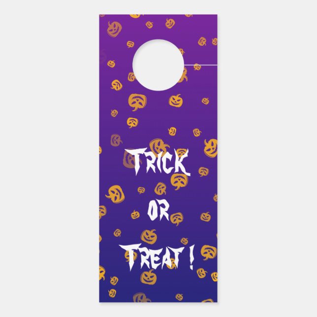Halloween Jack Pumpkins Door Hanger (Back)