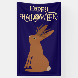 Halloween Jackalope Trick or Treat Custom Banner