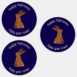 Halloween Jackalope Trick or Treat Custom Labels