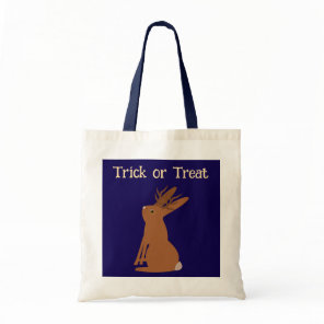 Halloween Jackalope Trick or Treat Custom Tote Bag