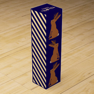 Halloween Jackalope Trick or Treat Custom Wine Box