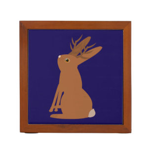 Halloween Jackalope Trick or Treat Desk Organizer