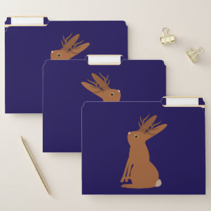 Halloween Jackalope Trick or Treat File Folder