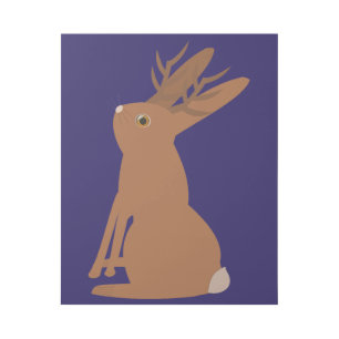 Halloween Jackalope Trick or Treat Gallery Wrap