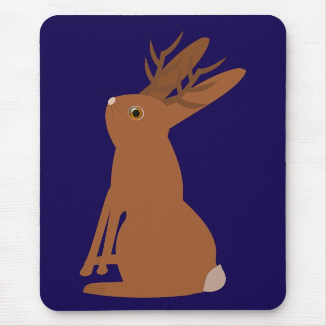 Halloween Jackalope Trick or Treat Mouse Pad (Front)