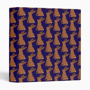 Halloween Jackalope Trick or Treat Patterned 3 Ring Binder