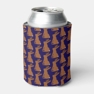 Halloween Jackalope Trick or Treat Patterned Can Cooler