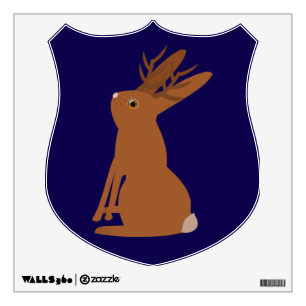 Halloween Jackalope Trick or Treat Wall Decal