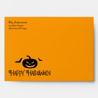 Halloween Jackolantern Bats Envelopes