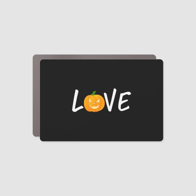 Halloween Jackolantern Love Halloween Car Magnet (Front)