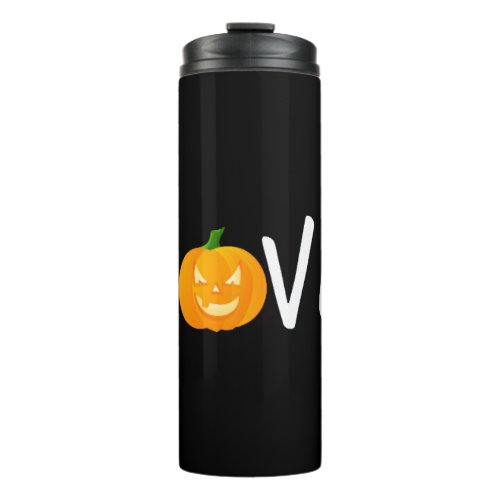 Halloween Jackolantern Love Halloween Thermal Tumbler