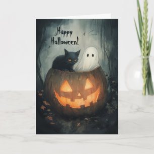 Halloween Jacuzzi Letterpress Thank You Card