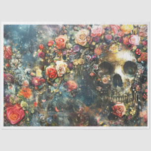 Halloween Jeweled Skeleton Tissue Paper