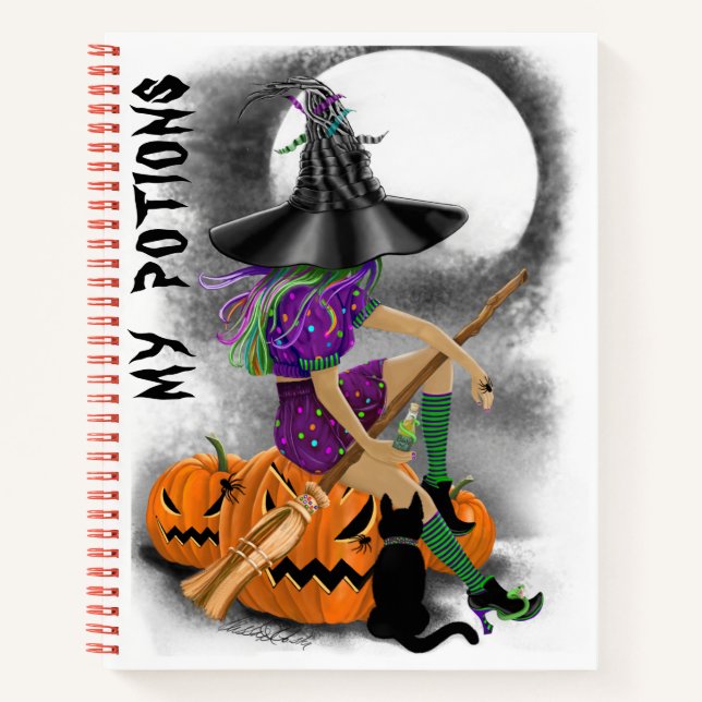 Halloween Journal/ Sketchbook/Planner Notebook (Front)