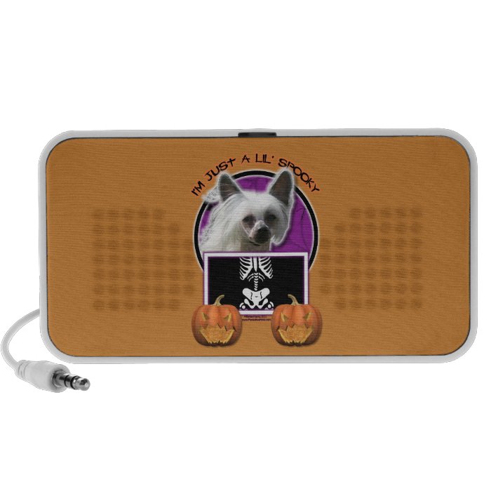 Halloween   Just a Lil Spooky   Chinese Crested iPod Speaker