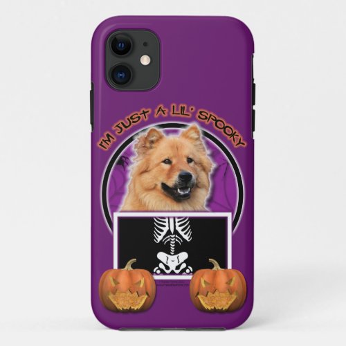 Halloween _ Just a Lil Spooky _ Chow Chow _ Cinny iPhone 11 Case