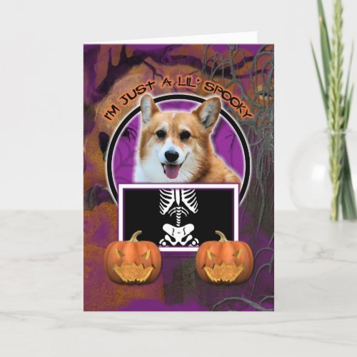 Halloween _ Just a Lil Spooky _ Corgi _ Owen Card