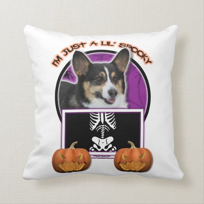 Halloween   Just a Lil Spooky   Corgi Pillows