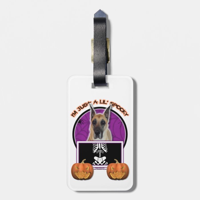 Halloween   Just a Lil Spooky   Great Dane Tags For Luggage