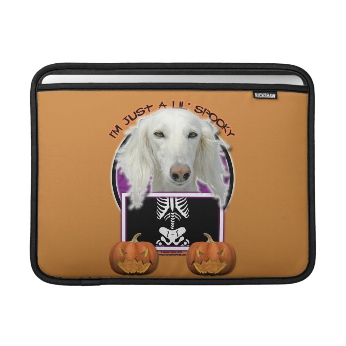 Halloween   Just a Lil Spooky   Saluki Sleeve For MacBook Air