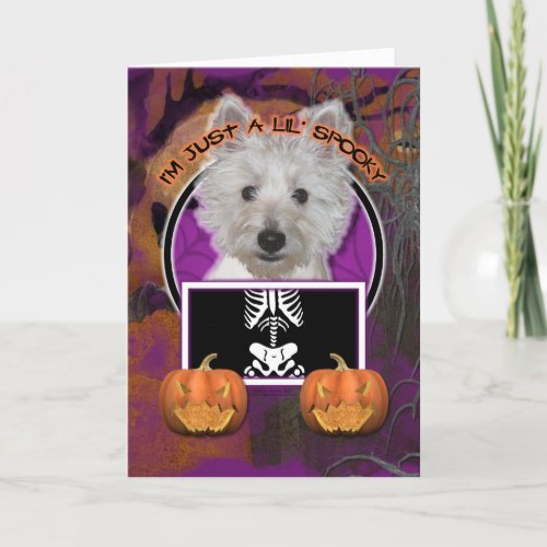 Halloween _ Just a Lil Spooky _ Westie _ Tank Card
