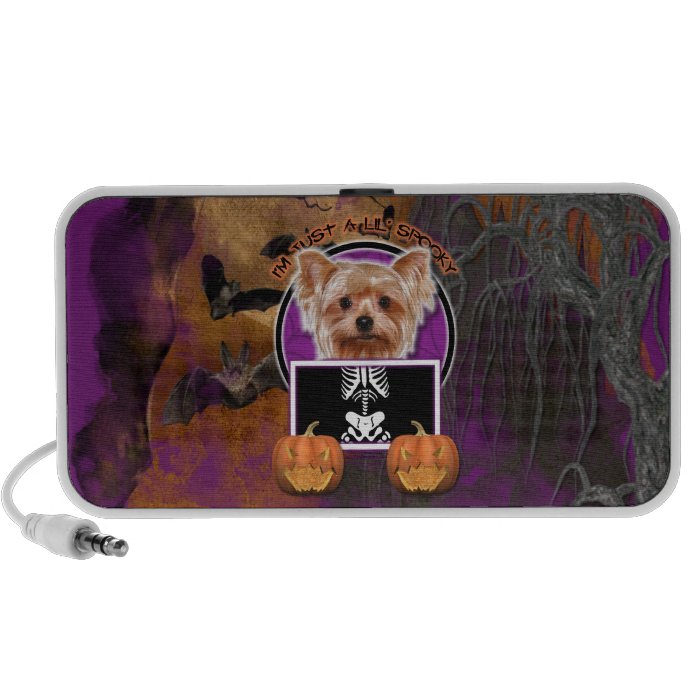 Halloween   Just a Lil Spooky   Yorkie iPhone Speaker