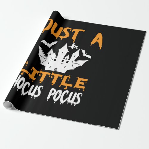 Halloween Just A Little Hocus Pocus Birthday Wrapping Paper