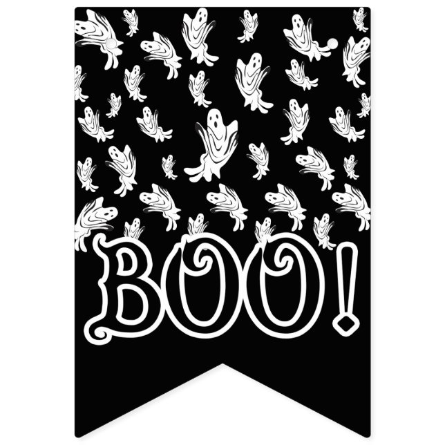 Halloween - Just Ghostly 'Happy Haunting" Bunting Flags (First Flag)