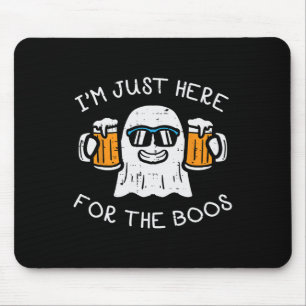Halloween Just Here For Boos Ghost Funny Costume M Mouse Pad