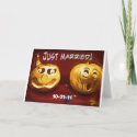 Halloween Just Married Card