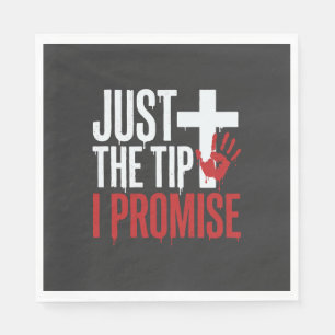 Halloween Just The Tip Bloody Cross Napkins