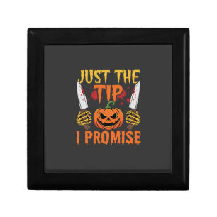 Halloween Just The Tip Pumpkin Knife Graphic Gift Box
