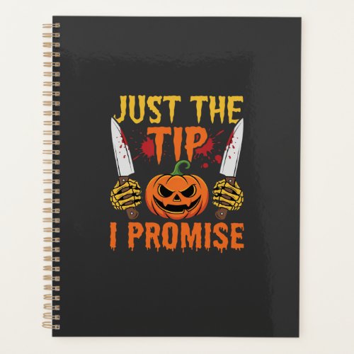 Halloween Just The Tip Pumpkin Knife Graphic Planner